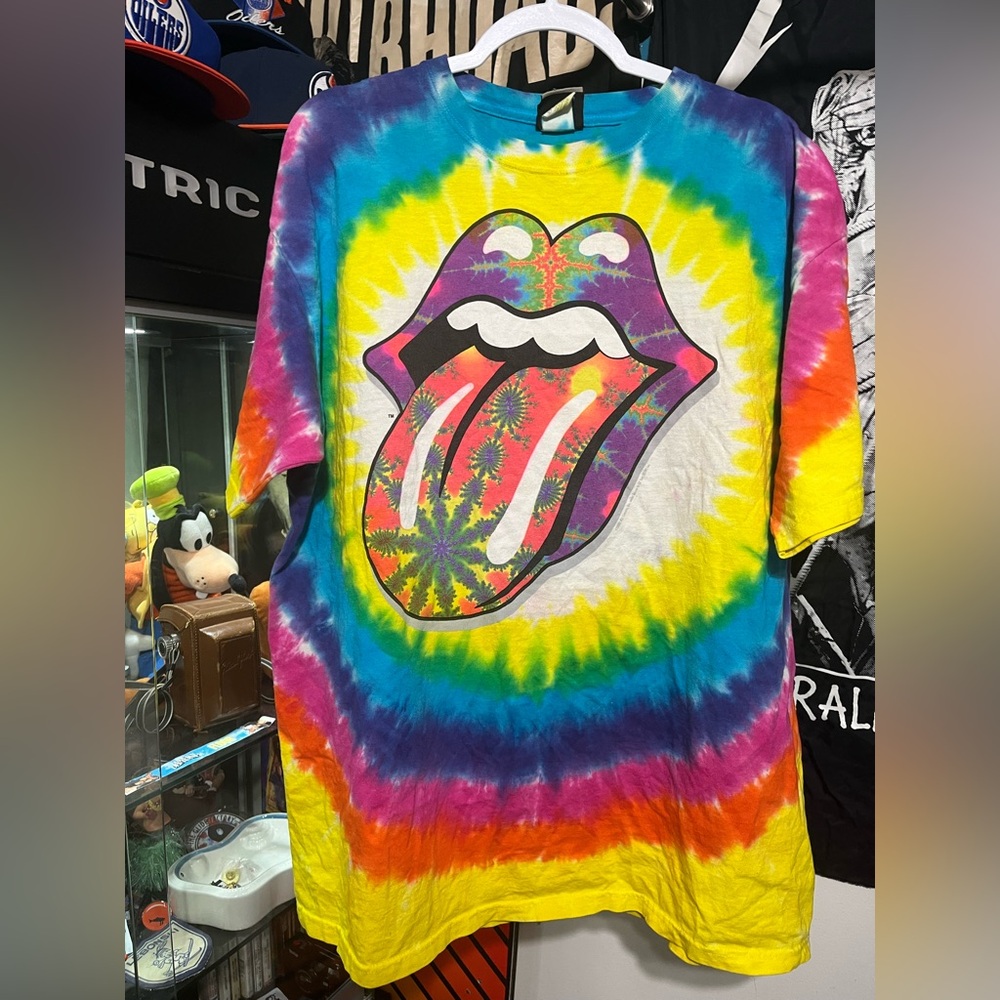 Vintage 2002 Liquid Blue The Rolling Stone’s “acid tongue” band tee